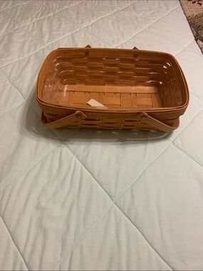 Longaberger Brown Woven Wooden Serving Basket